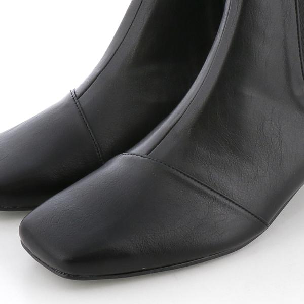 【23秋冬新作】スクエアトゥ サイドゴア ショートブーツ - 画像 (8)