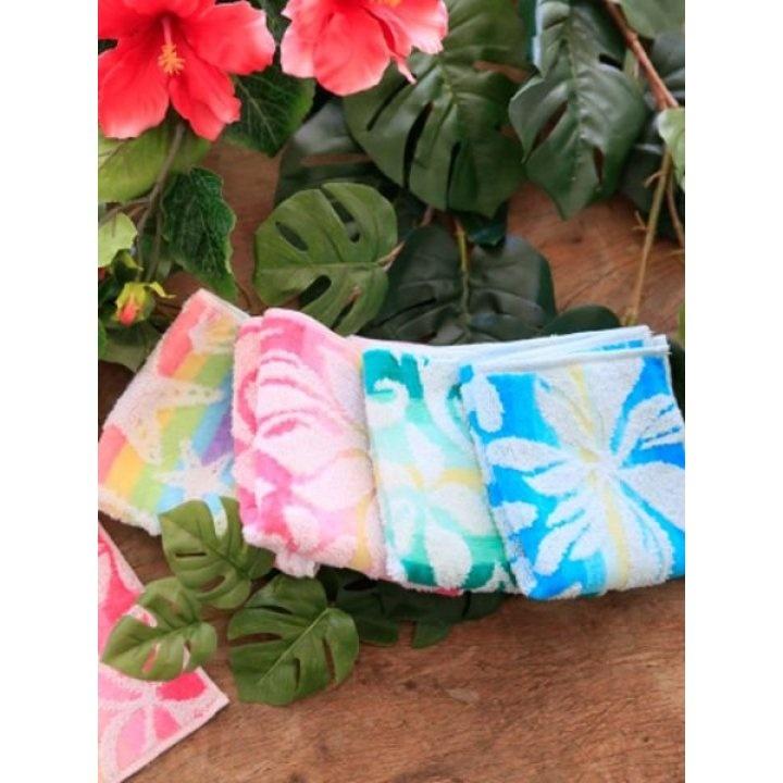 【カヒコ】グラデフラワータオルハンカチ - 画像 (9)