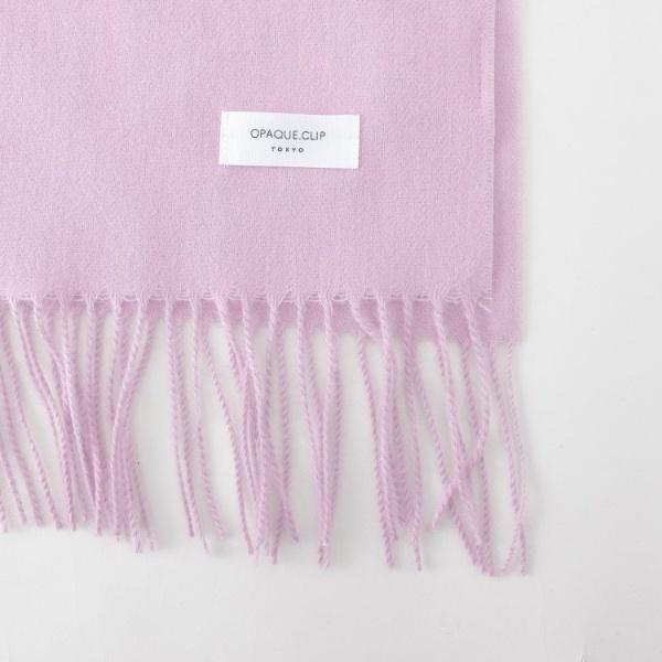 OPAQUE.CLIP 大判無地フリンジボリュームストール - 画像 (7)