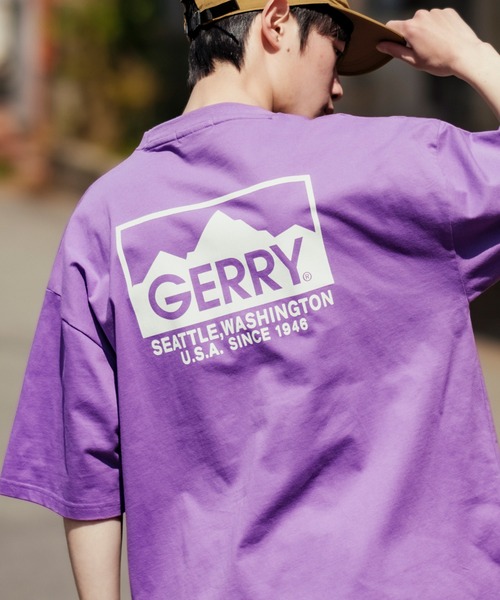 GERRY tシャツ 「GERRY」別注 バックプリント/ワンポイント 刺しゅう 半袖Tシャツ メンズ レディース - 画像 (7)