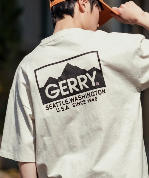 GERRY tシャツ 「GERRY」別注 バックプリント/ワンポイント 刺しゅう 半袖Tシャツ メンズ レディース - 画像 (4)