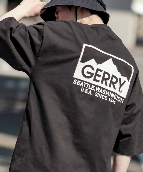 GERRY tシャツ 「GERRY」別注 バックプリント/ワンポイント 刺しゅう 半袖Tシャツ メンズ レディース - 画像 (3)