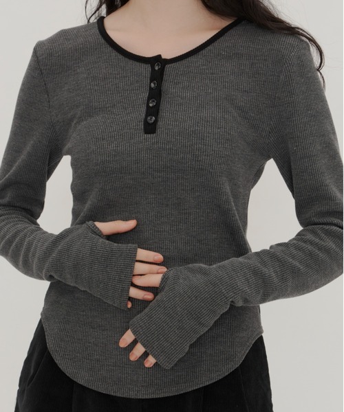 GIUNON tシャツ long sleeve rib tops / ロングスリーブリブトップス レディース - 画像 (9)