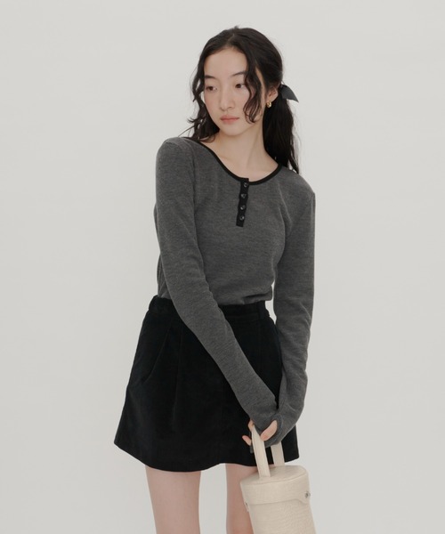 GIUNON tシャツ long sleeve rib tops / ロングスリーブリブトップス レディース - 画像 (8)