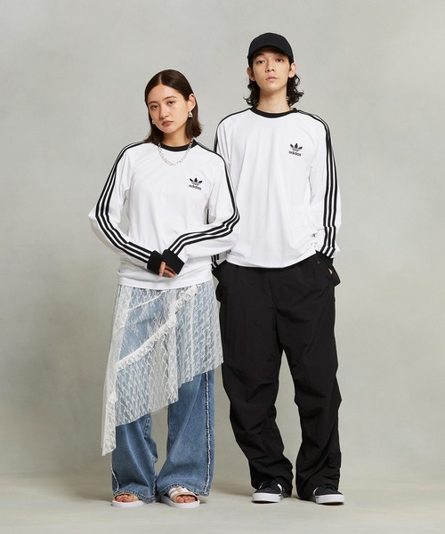 adidas tシャツ アディカラー クラシックス スリーストライプス 長袖Tシャツ / ロンT アディダスオリジナルス Originals レデ - 画像 (6)