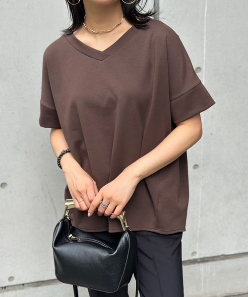 Emma Taylor tシャツ ネックが選べる!ライトダンボールダブルスリーブプルオーバー レディース - 画像 (9)