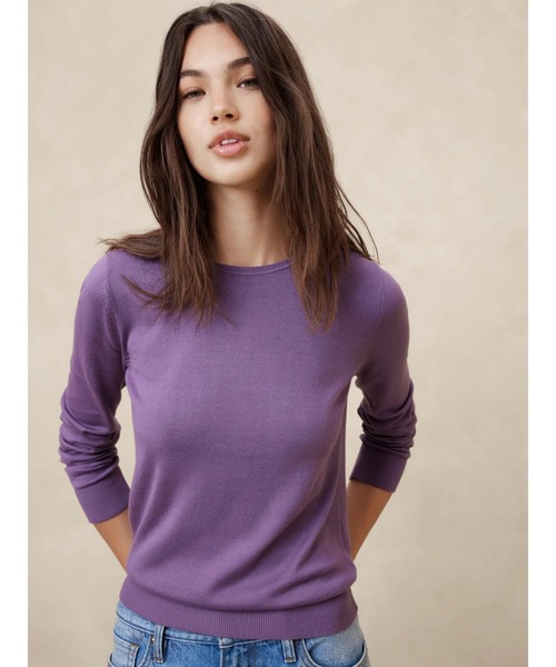 BANANA REPUBLIC ニット セーター FACTORY STORE フォーエバークルーネックセーター レディース - 画像 (7)
