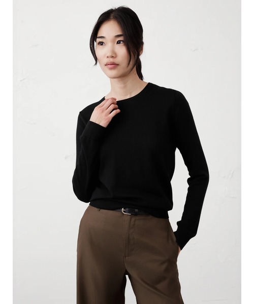 BANANA REPUBLIC ニット セーター FACTORY STORE フォーエバークルーネックセーター レディース - 画像 (3)