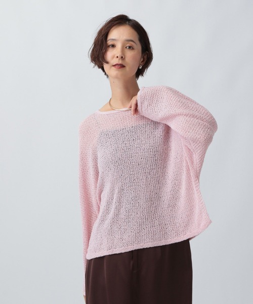 LEPSIM ニット セーター 5ゲージメッシュドルマンプルオーバー 243143 レディース - 画像 (5)