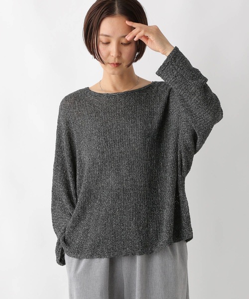 LEPSIM ニット セーター 5ゲージメッシュドルマンプルオーバー 243143 レディース - 画像 (8)