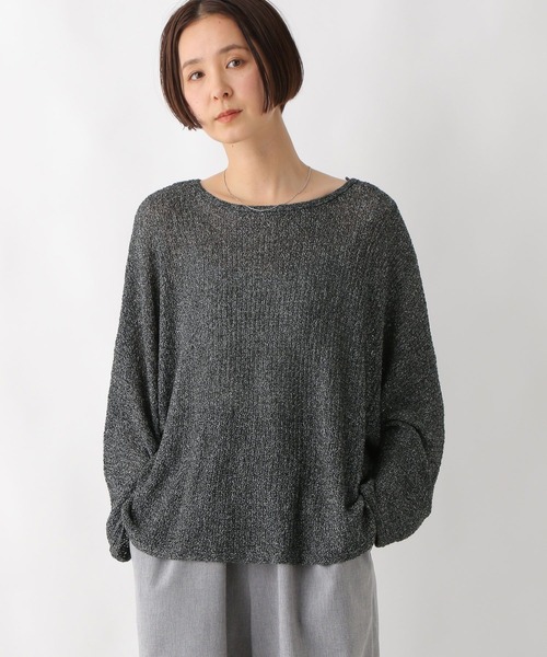 LEPSIM ニット セーター 5ゲージメッシュドルマンプルオーバー 243143 レディース - 画像 (6)