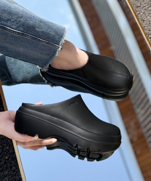 Java サンダル 「+7cmの軽量厚底」トレンド感と履きやすさ。軽量ステッチデザイン厚底サンダル「JaVaジャバコラボ」 レディース メンズ - 画像 (4)