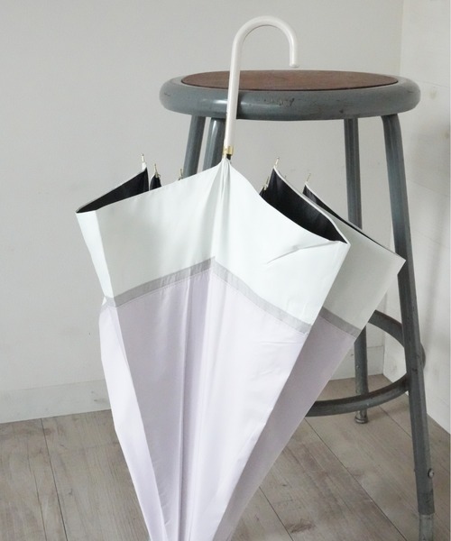 Port 傘 完全遮光100% 晴雨兼用 長傘 / 日傘 UVカット ( 50cm・55cm・58cm ) レディース メンズ - 画像 (3)