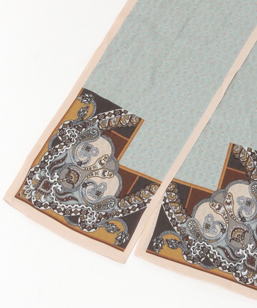 GLOBAL WORK スカーフ バンダナ シルクロングスカーフ/491949 レディース - 画像 (8)