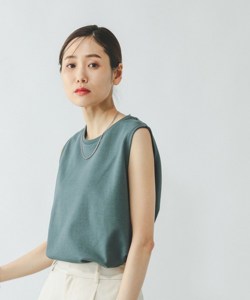 GLOBAL WORK tシャツ Fffit エフィット/マイニチタキノウノースリーブTシャツ/一部店舗限定/321488 レディース - 画像 (5)