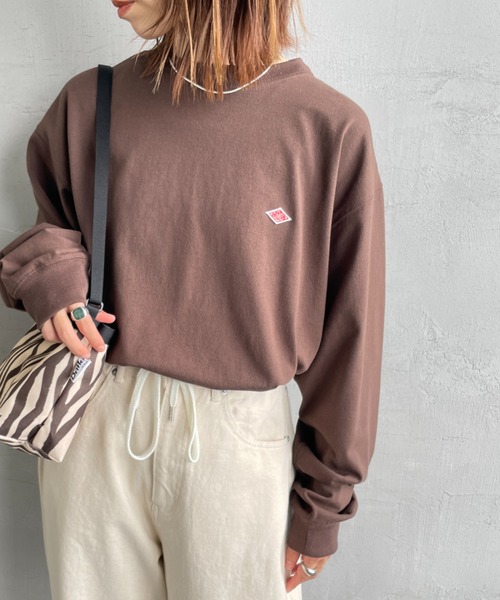 Danton tシャツ 「DANTON/ダントン」 ワンポイントロゴ クルーネックロンT レディース メンズ - 画像 (6)