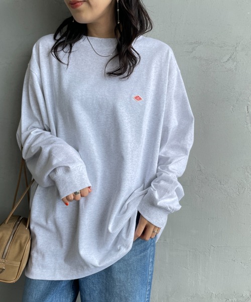 Danton tシャツ 「DANTON/ダントン」 ワンポイントロゴ クルーネックロンT レディース メンズ - 画像 (3)