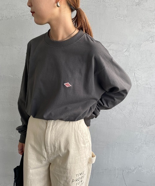 Danton tシャツ 「DANTON/ダントン」 ワンポイントロゴ クルーネックロンT レディース メンズ - 画像 (5)