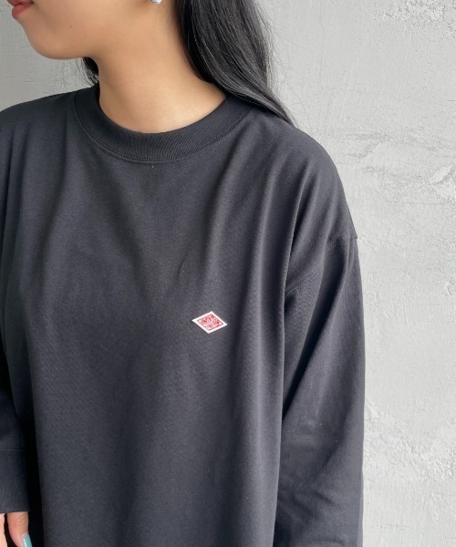 Danton tシャツ 「DANTON/ダントン」 ワンポイントロゴ クルーネックロンT レディース メンズ - 画像 (4)