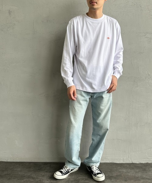 Danton tシャツ 「DANTON/ダントン」 ワンポイントロゴ クルーネックロンT レディース メンズ - 画像 (9)
