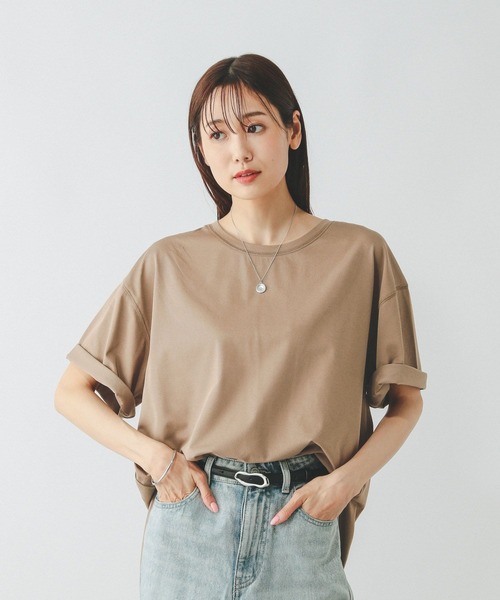 GLOBAL WORK tシャツ フローズンTラウンドチュニック/498386 レディース - 画像 (4)