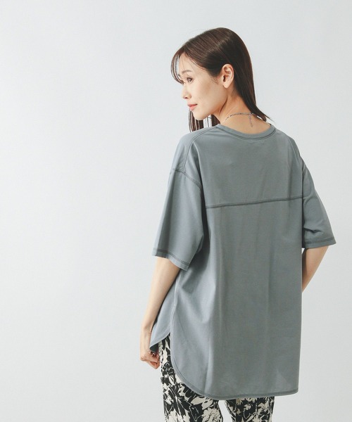 GLOBAL WORK tシャツ フローズンTラウンドチュニック/498386 レディース - 画像 (5)