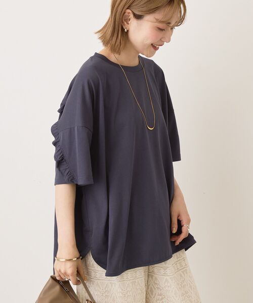 AMERICAN HOLIC tシャツ バックフリルラウンドカットプルオーバー レディース - 画像 (9)