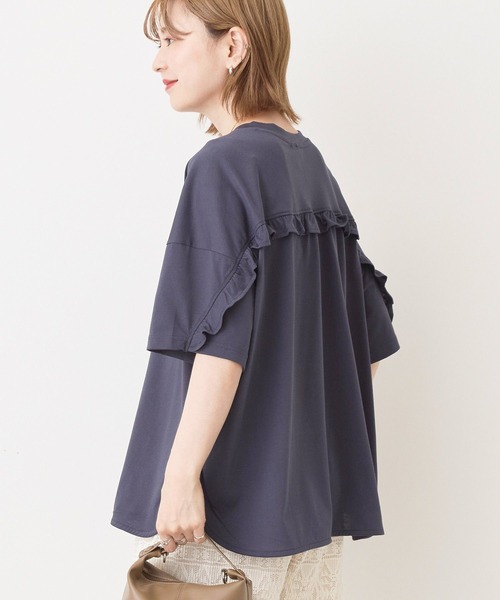 AMERICAN HOLIC tシャツ バックフリルラウンドカットプルオーバー レディース - 画像 (3)