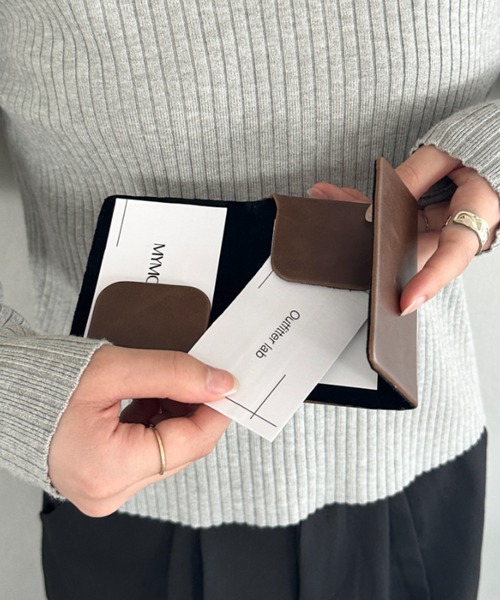 名刺入れ フラップ マグネット式名刺入れ スタイリッシュ名刺入れ シンプル名刺入れ レディース - 画像 (6)