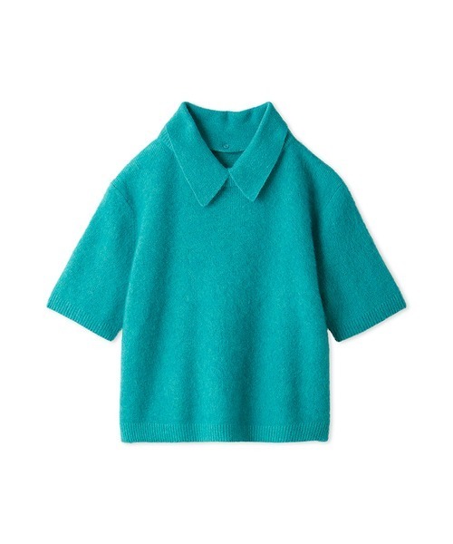 Mila Owen ニット セーター ポロ衿クロップド丈モヘアニットトップス レディース - 画像 (5)