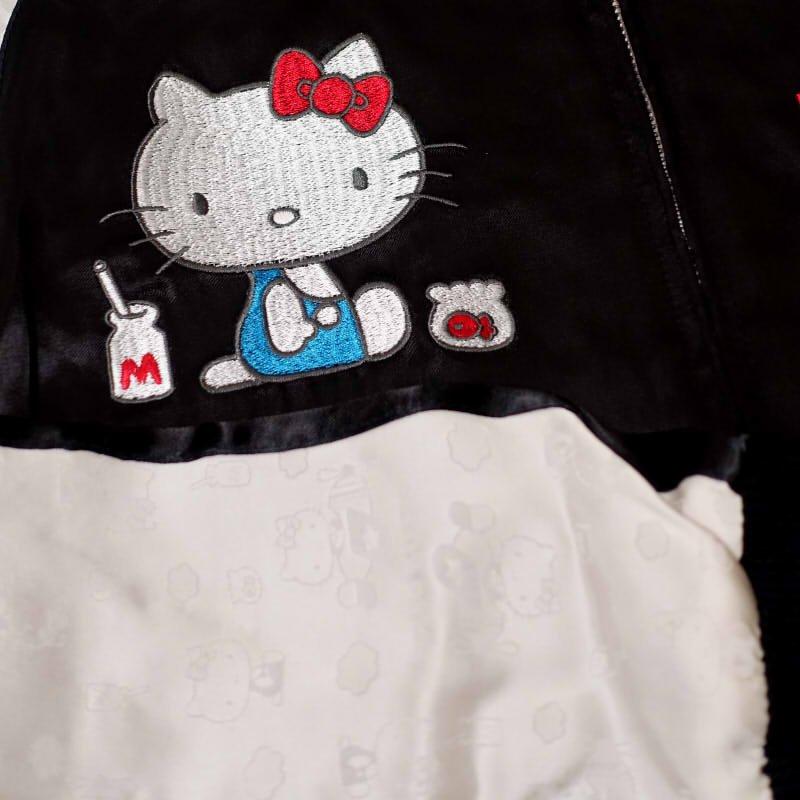 ハローキティと花火刺繍ジャガード袖スカジャン HKSJ-511 サンリオ × スイッチプランニング - 画像 (5)