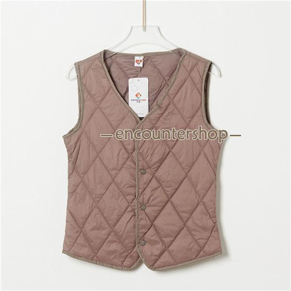 ベスト レディース 中綿ベスト キルティング インナーベスト Vネック 重ね着 冬 軽量 通勤 防寒 ダウンベスト チョッキ ノースリーブ 保温 - 画像 (7)