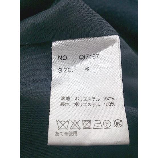 ■ AS KNOW アズノゥアズ 長袖 チェスター ロング コート レディース ネイビー - 画像 (4)