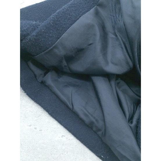 ■ AS KNOW アズノゥアズ 長袖 チェスター ロング コート レディース ネイビー - 画像 (6)