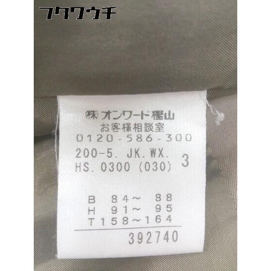 ◇ KUMIKYOKU 組曲 1B シングル 長袖 テーラード ジャケット サイズ3 グレージュ系 レディース - 画像 (4)