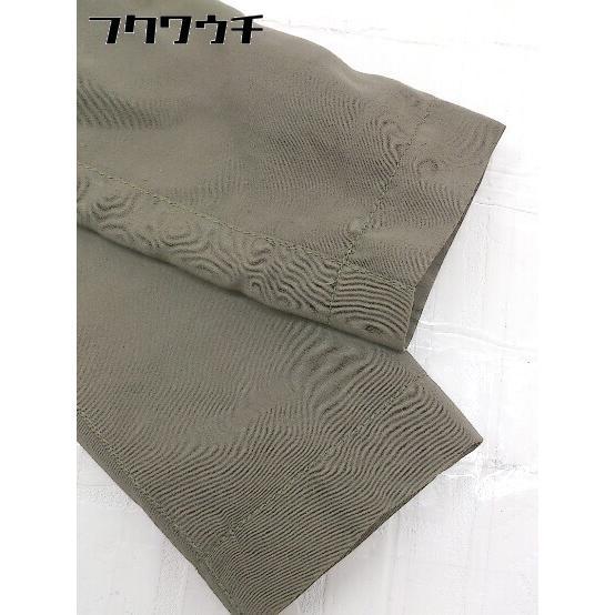 ◇ FRAMeWORK フレームワーク 長袖 ジップアップ ノーカラー ジャケット サイズ38 カーキ レディース - 画像 (4)