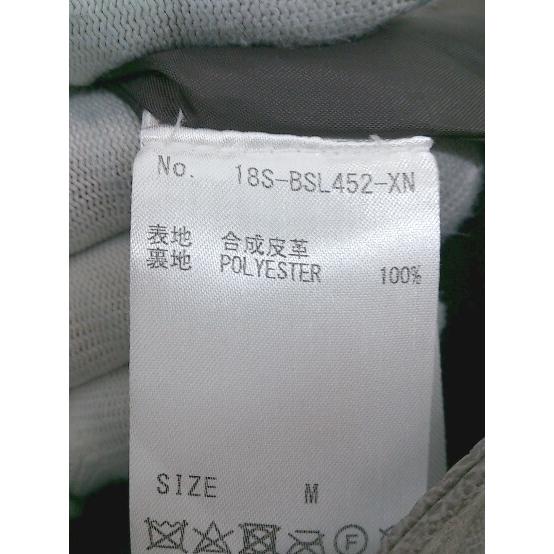 ◇ AZIONE アジオネ 合成皮革 長袖 ジップアップ ジャケット サイズM グレー ブラウン系 レディース P - 画像 (3)