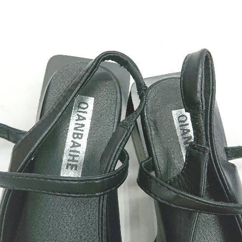 ◇ QIANBAIHE ミュールシューズ サイズ24.0 ブラック レディース E - 画像 (7)