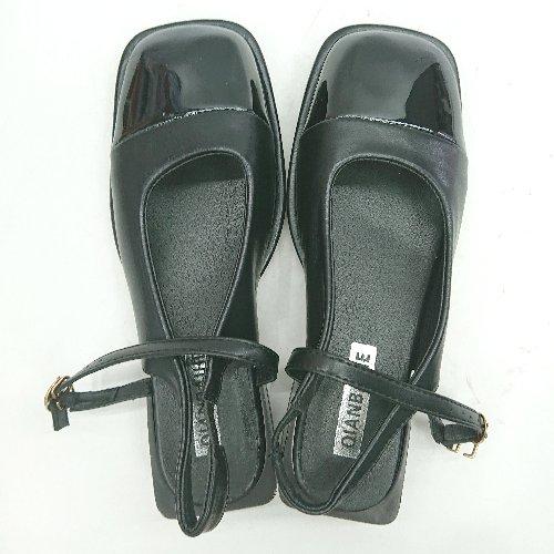 ◇ QIANBAIHE ミュールシューズ サイズ24.0 ブラック レディース E - 画像 (8)