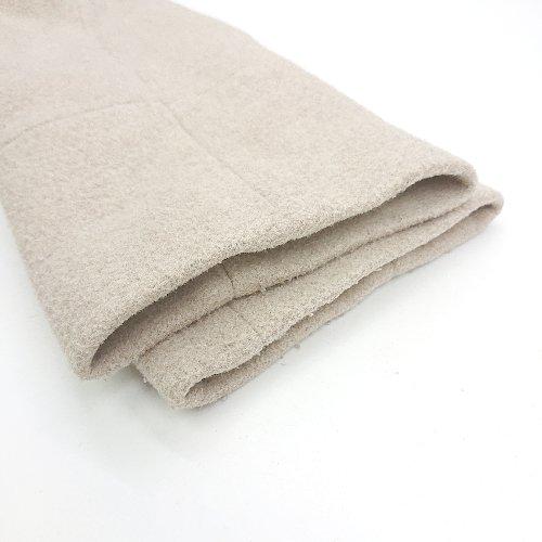 ■ ⊇ A day in the life UNITED ARROWS ウール混合 長袖 ノーカラージャケット サイズS ベージュ レディース E - 画像 (4)