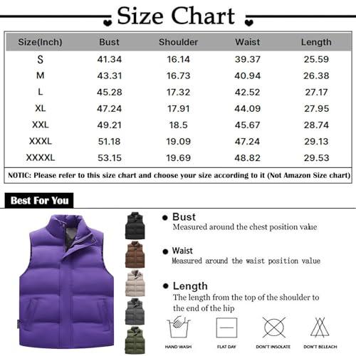 【並行輸入品】WENKOMG1 Winter Puffer Vest For Men,Lightweight Packable Ski Ves - 画像 (7)