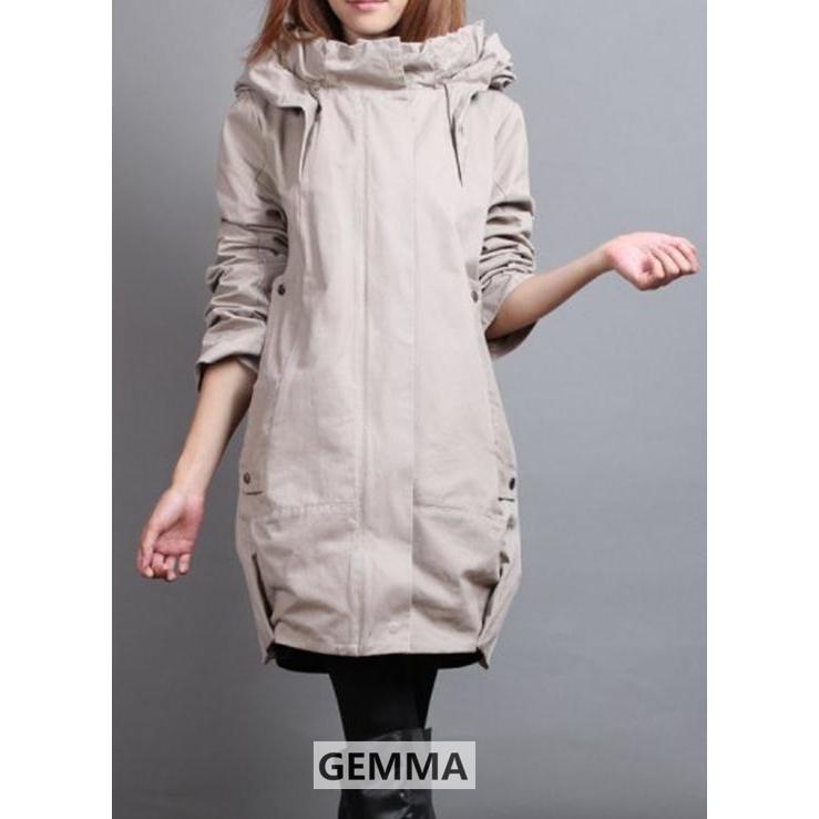 【値下げ】モッズコート ミリタリージャケット レディース 春コート トレンチコート スプリングコート 春服 ライトアウター ブルゾン - 画像 (6)