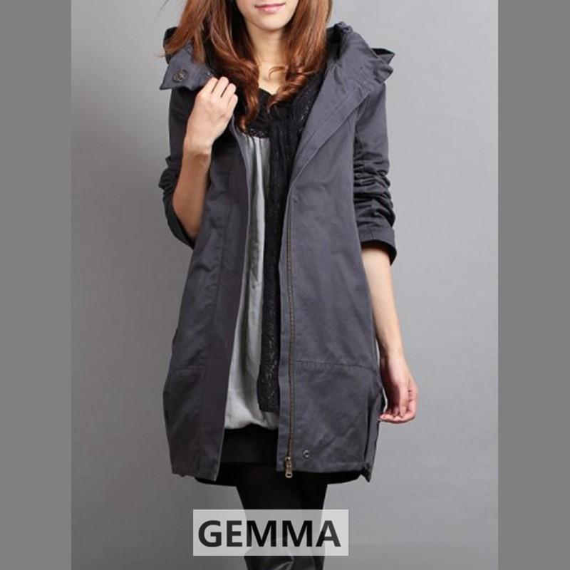 【値下げ】モッズコート ミリタリージャケット レディース 春コート トレンチコート スプリングコート 春服 ライトアウター ブルゾン - 画像 (9)