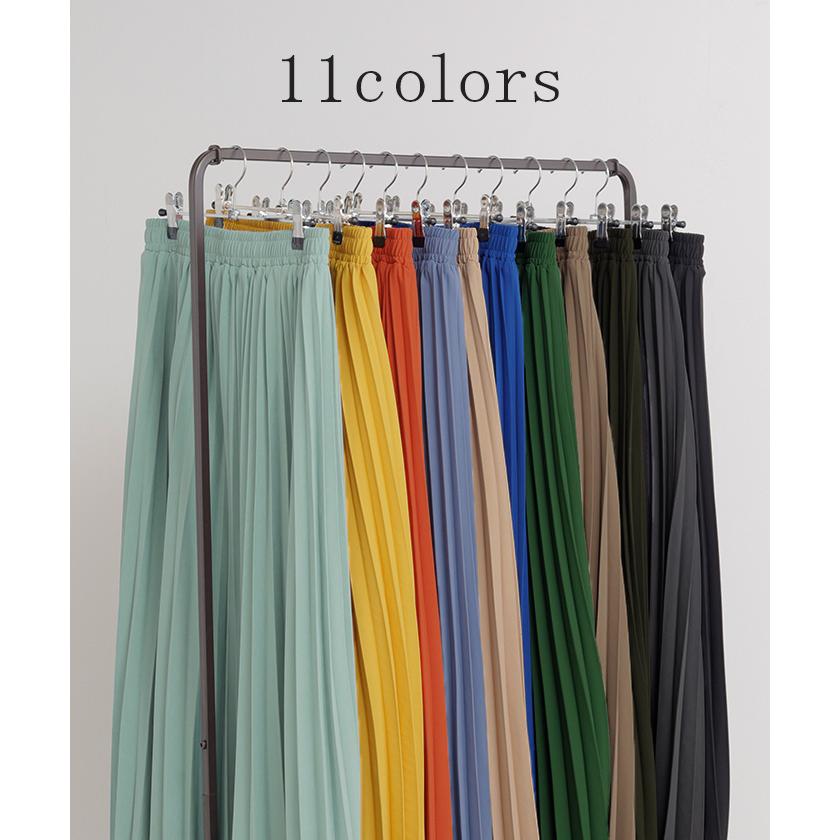 HUG.U SALE スカート プリーツ プリーツスカート Aライン レディース 太めプリーツ 太め 細プリーツ 細め ロング ロングスカート - 画像 (6)