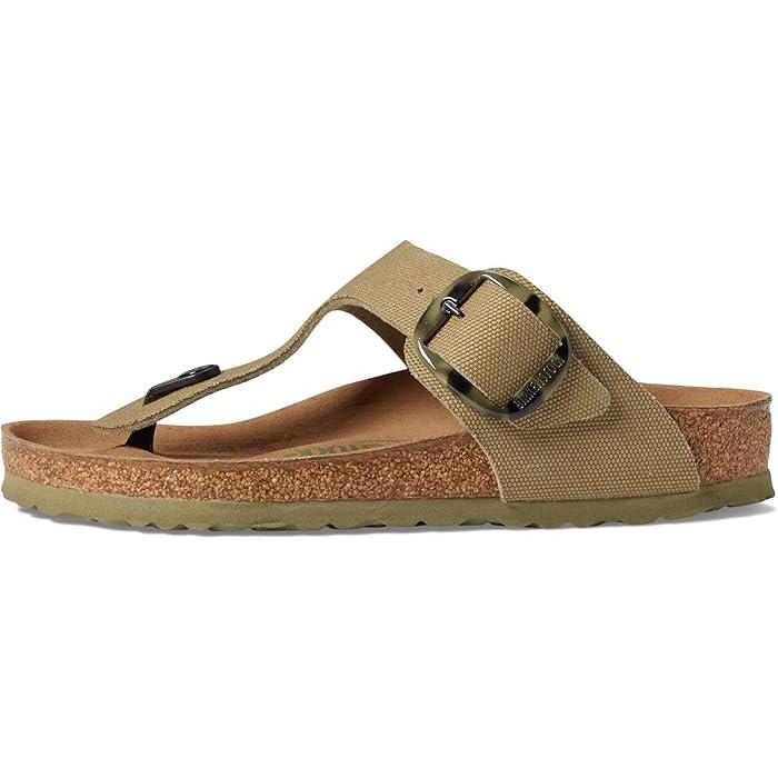 BIRKENSTOCK (取寄) ビルケンシュトック ギゼ ビッグ バックル キャンバス Birkenstock Gizeh Big Buckle Canvas Faded Khaki - 画像 (3)