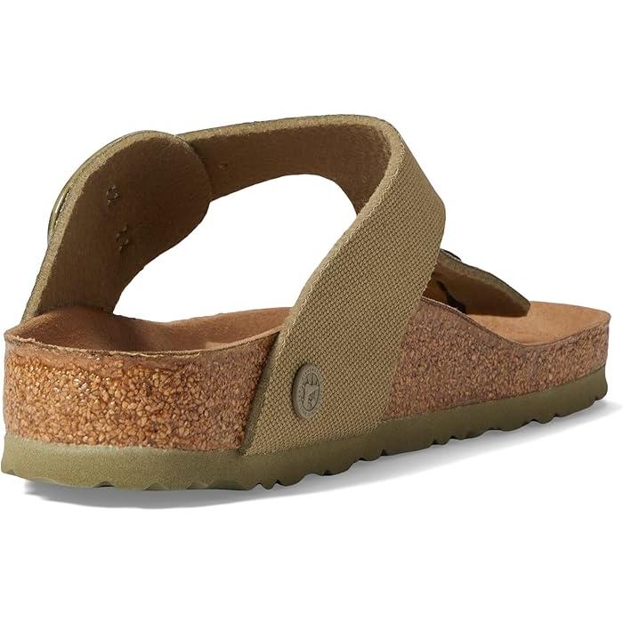 BIRKENSTOCK (取寄) ビルケンシュトック ギゼ ビッグ バックル キャンバス Birkenstock Gizeh Big Buckle Canvas Faded Khaki - 画像 (4)