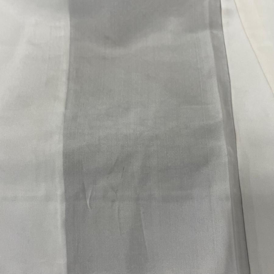 紬 身丈157cm 裄丈62cm S 袷 花 霞 焦茶色 正絹 秀品 中古 - 画像 (4)