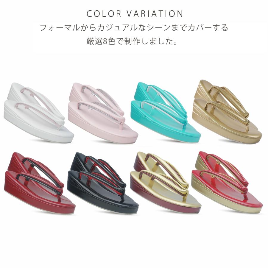 NISHIORI 【10%OFFクーポン配布中】光沢が美しい 3枚芯 フォーマル草履 単品 選べる 8色 5サイズ Sサイズ Mサイズ Lサイズ LLサイズ 3Lサイズ - 画像 (4)