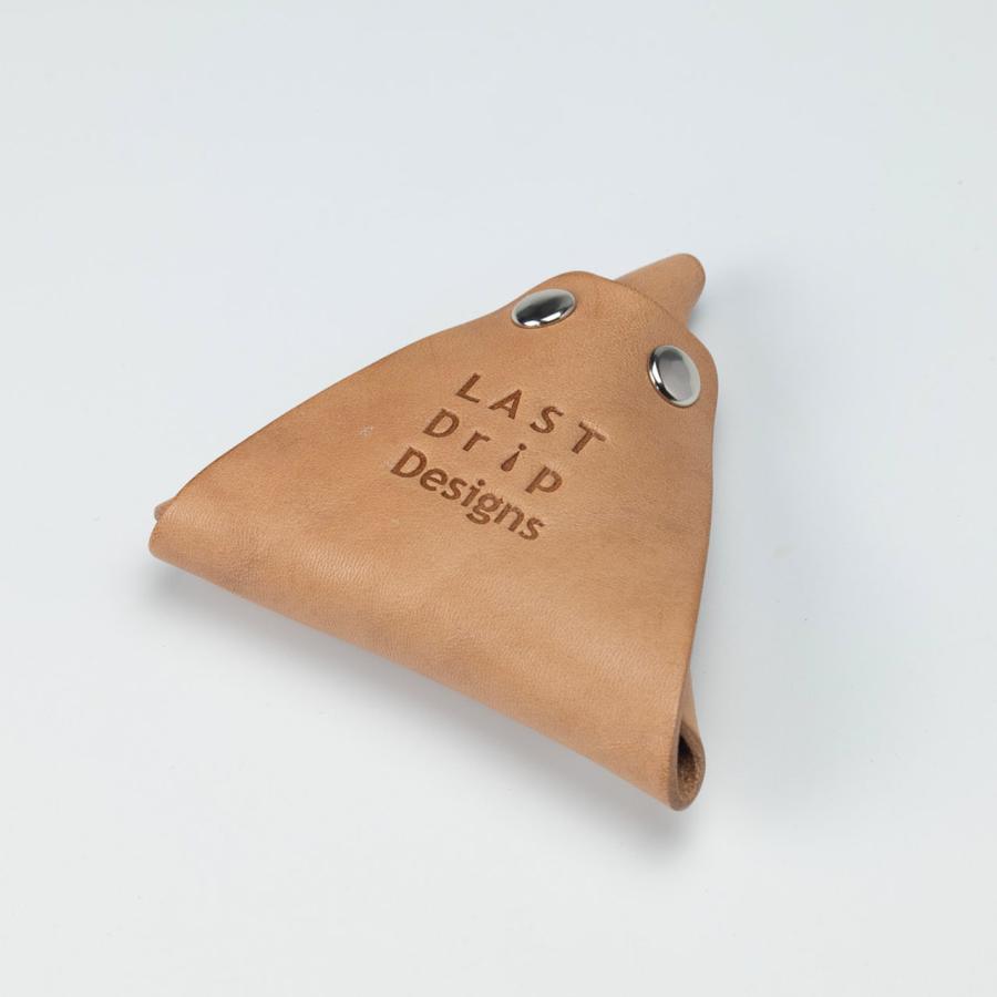 LAST Drip Designs 本革 三角形 小銭入れ コインケース メンズ レディース ヌメ革 革 レザーnfl pst Yahoo店 送料無料 受注生産 2~4週 - 画像 (5)