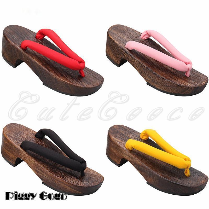 下駄 レディース 浴衣向け 厚底 和服 夏用 スリッパ サンダル 無地 カラー豊富 ピドヒール 靴 シューズ 和装小物 花火大会 夏祭り きれいめ おしゃれ - 画像 (4)